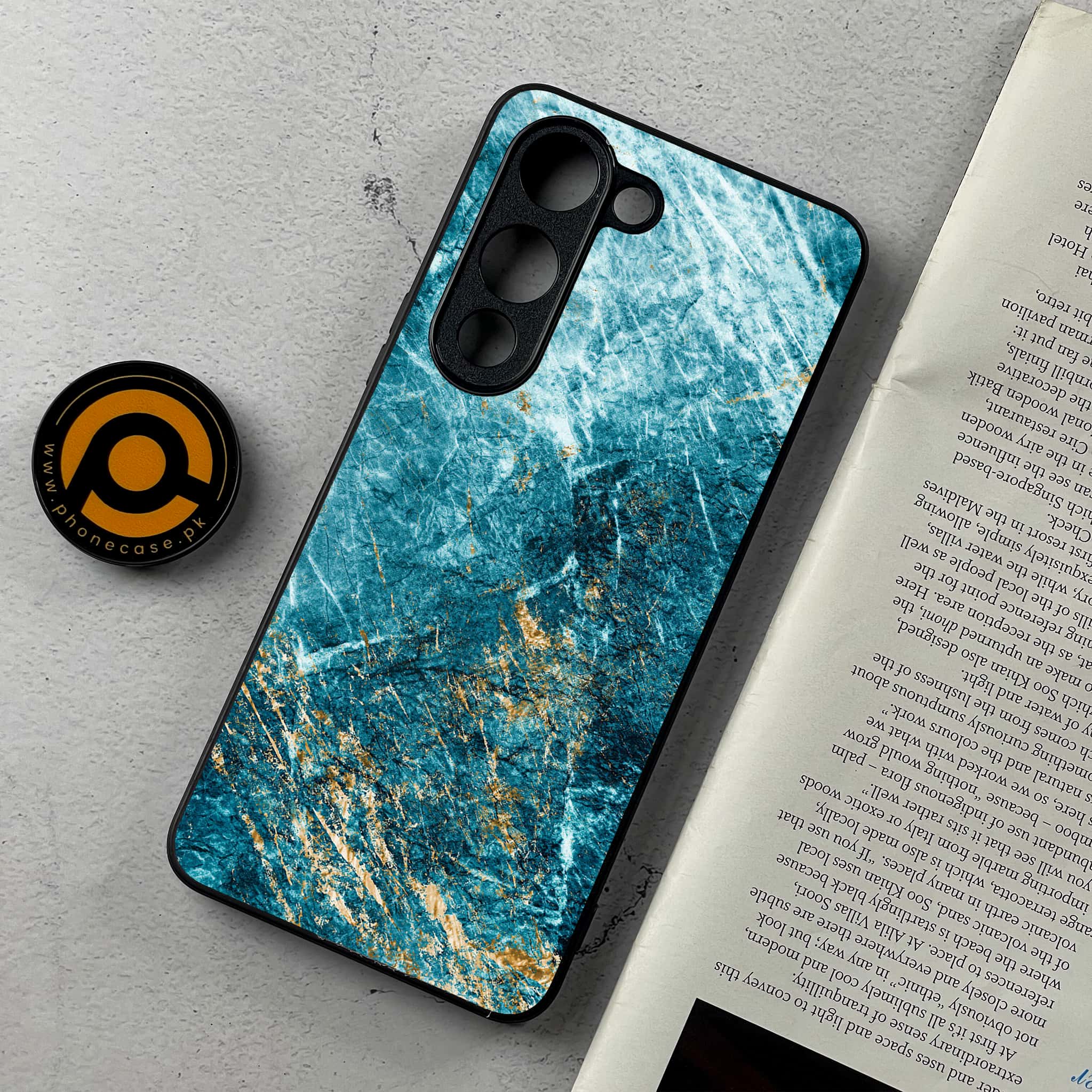 Vivo Y04 - Blue Marble 2.0 Series - Premium Metal Printed Soft Bumper Shockproof Case