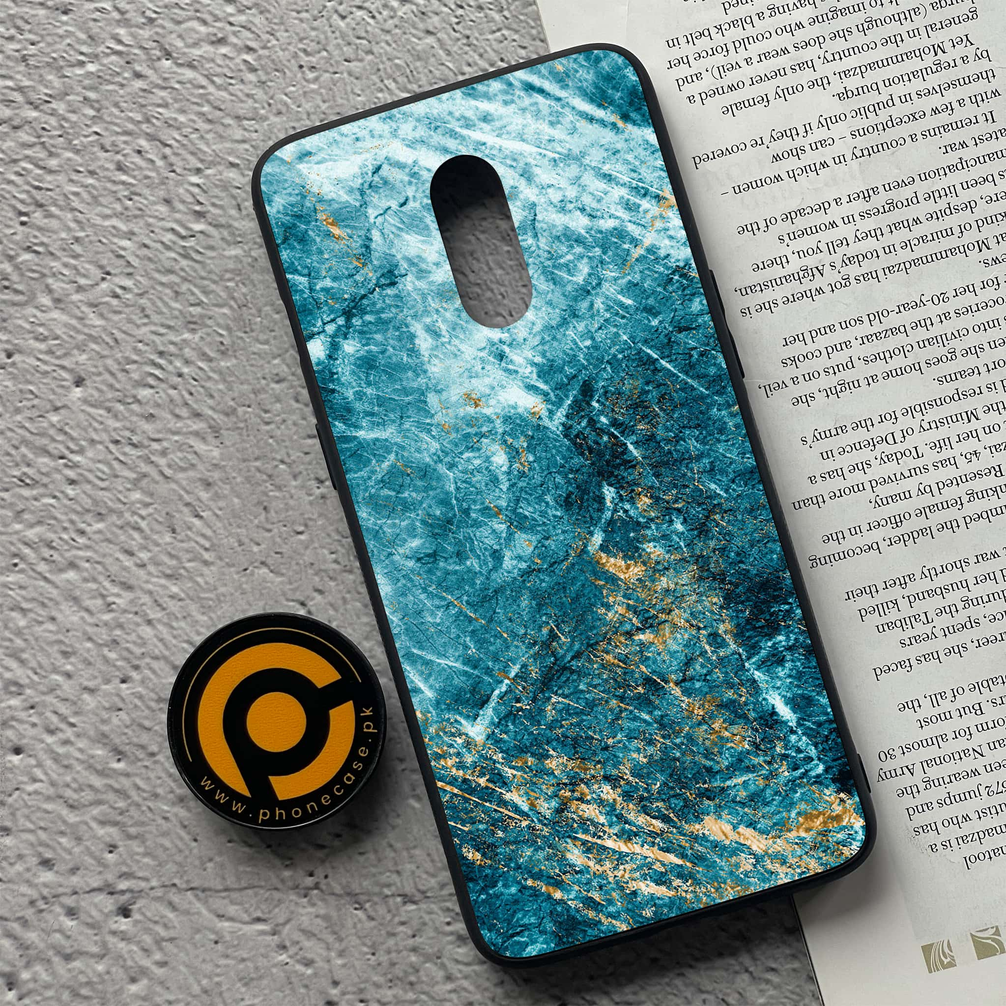 OnePlus 7 - Blue Marble 2.0 Series - Premium Printed Glass soft Bumper shock Proof Case