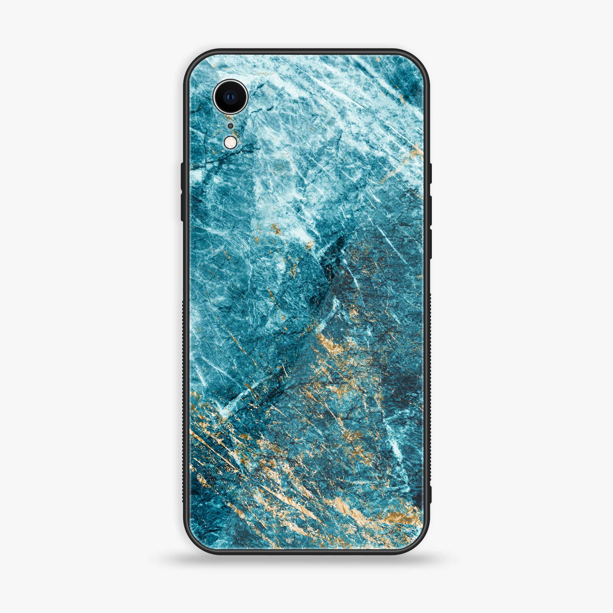 iPhone XR - Blue Marble Series V 2.0 - Premium Printed Glass soft Bumper shock Proof Case