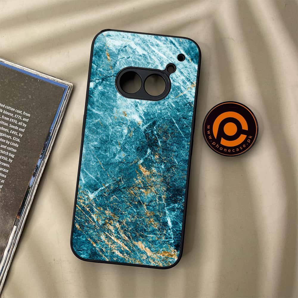 Nothing Phone (2a) - Blue Marble 2.0 Series - Premium Metal Printed soft Bumper Shock Proof Case