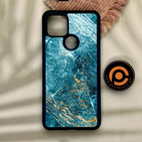 Google Pixel 4a 5G - Blue 2.0 Design 10 - Premium Metal Printed Soft Bumper Shock Proof Case