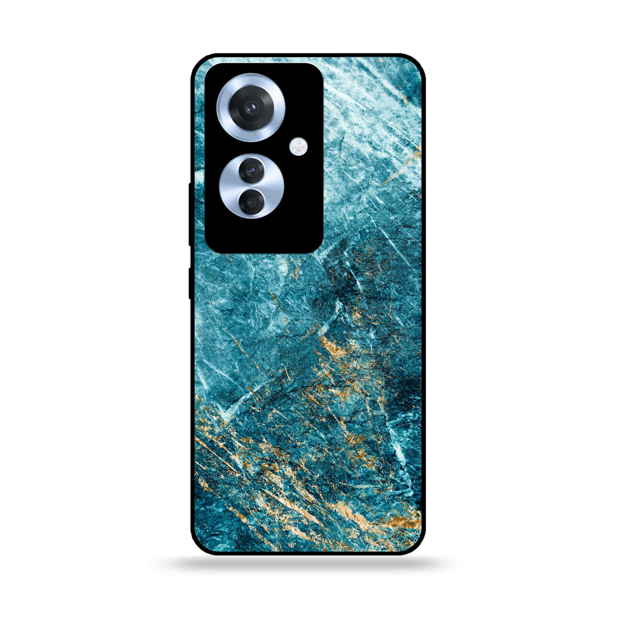 Oppo F25 Pro - Blue Marble 2.0 Series - Premium Printed Glass soft Bumper shock Proof Case