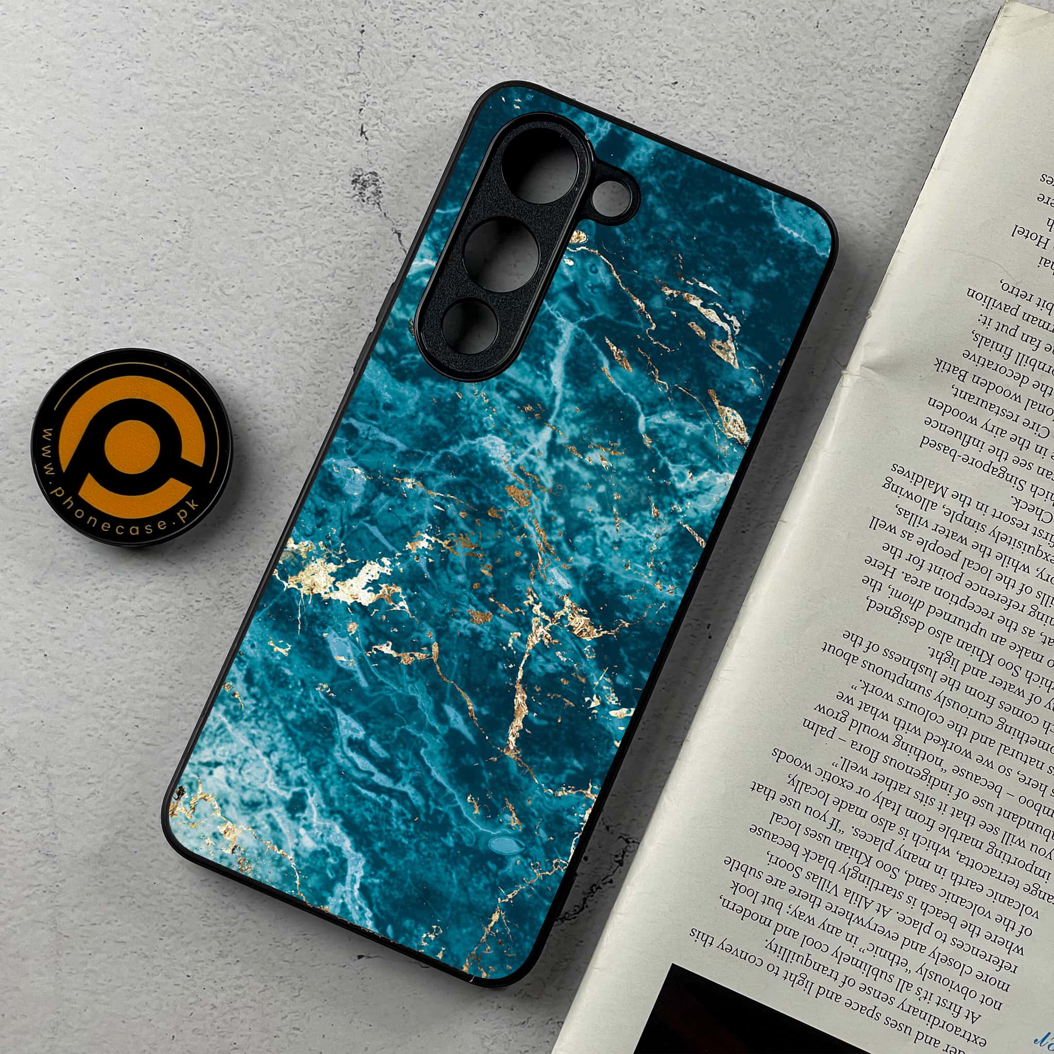 Vivo Y04 - Blue Marble 2.0 Series - Premium Metal Printed Soft Bumper Shockproof Case