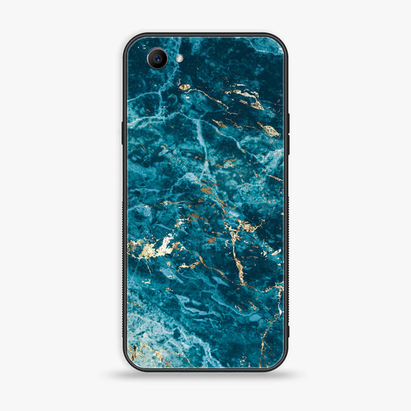 Oppo F7 Youth - Blue Marble 2.0 Series - Premium Printed Glass soft Bumper shock Proof Case