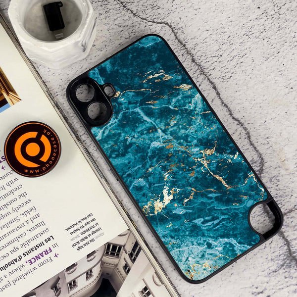 Nothing CMF Phone 1 - Blue Marble 2.0 Series - Premium Metal Printed soft Bumper Shock Proof Case