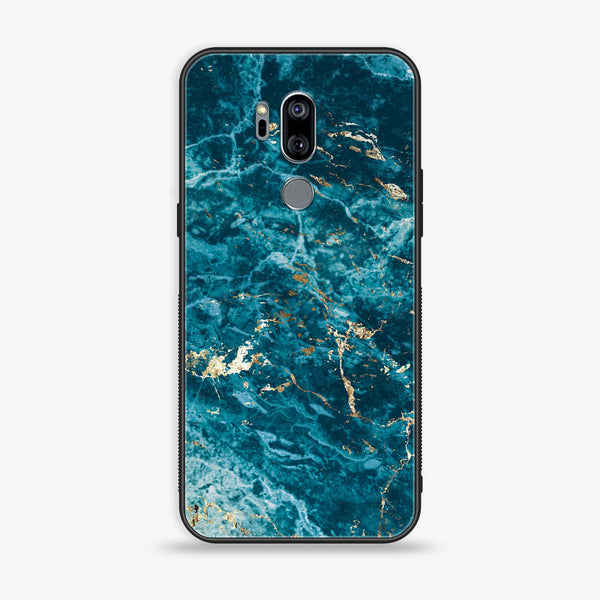LG G7 ThinQ - Blue Marble 2.0 Series - Premium Printed Glass soft Bumper shock Proof Case