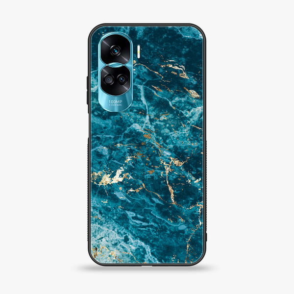 Honor 90 Lite - Blue Marble 2.0 Series - Premium Printed Glass soft Bumper shock Proof Case