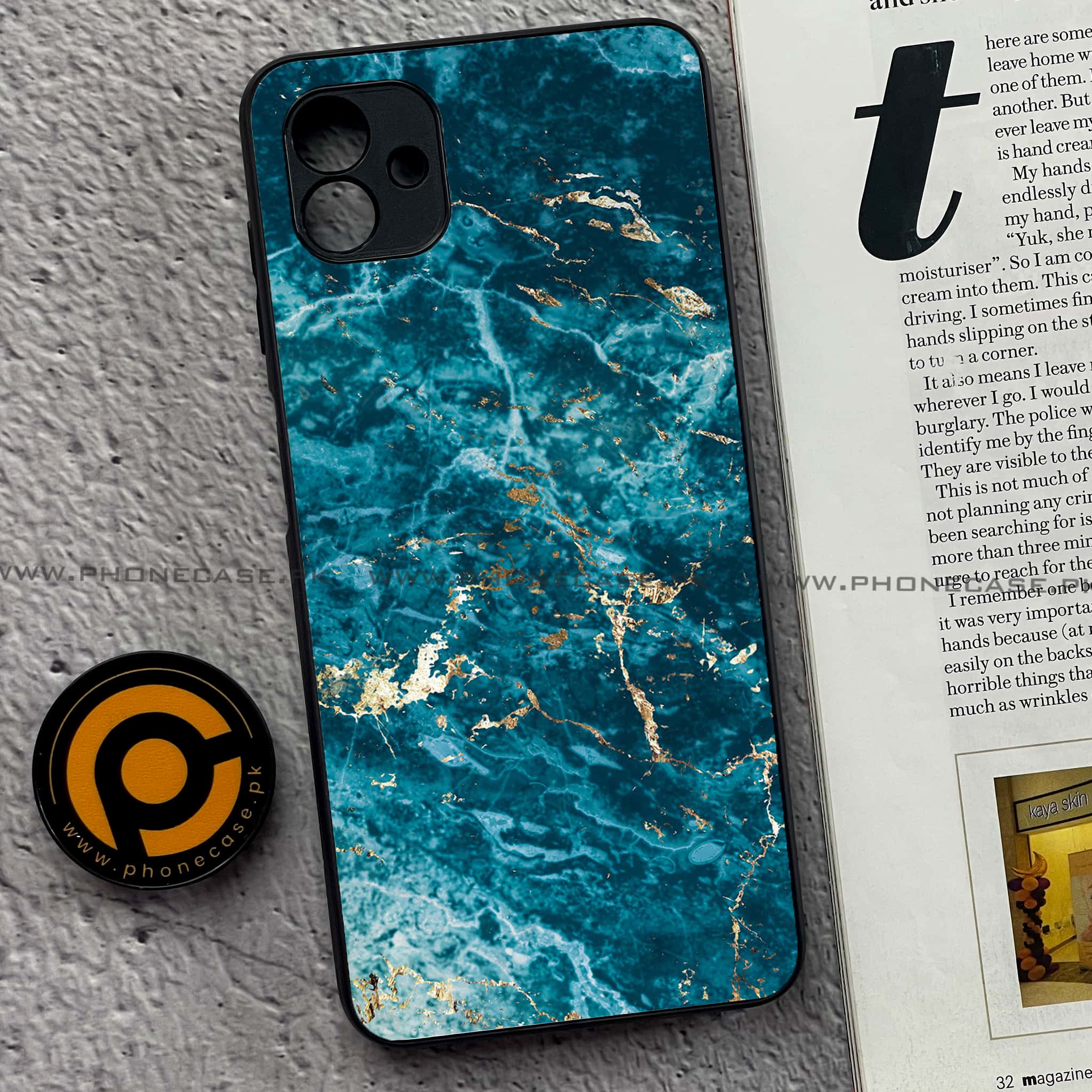Samsung Galaxy A04 - Blue Marble V 2.0 Series - Premium Printed Metal soft Bumper shock Proof Case