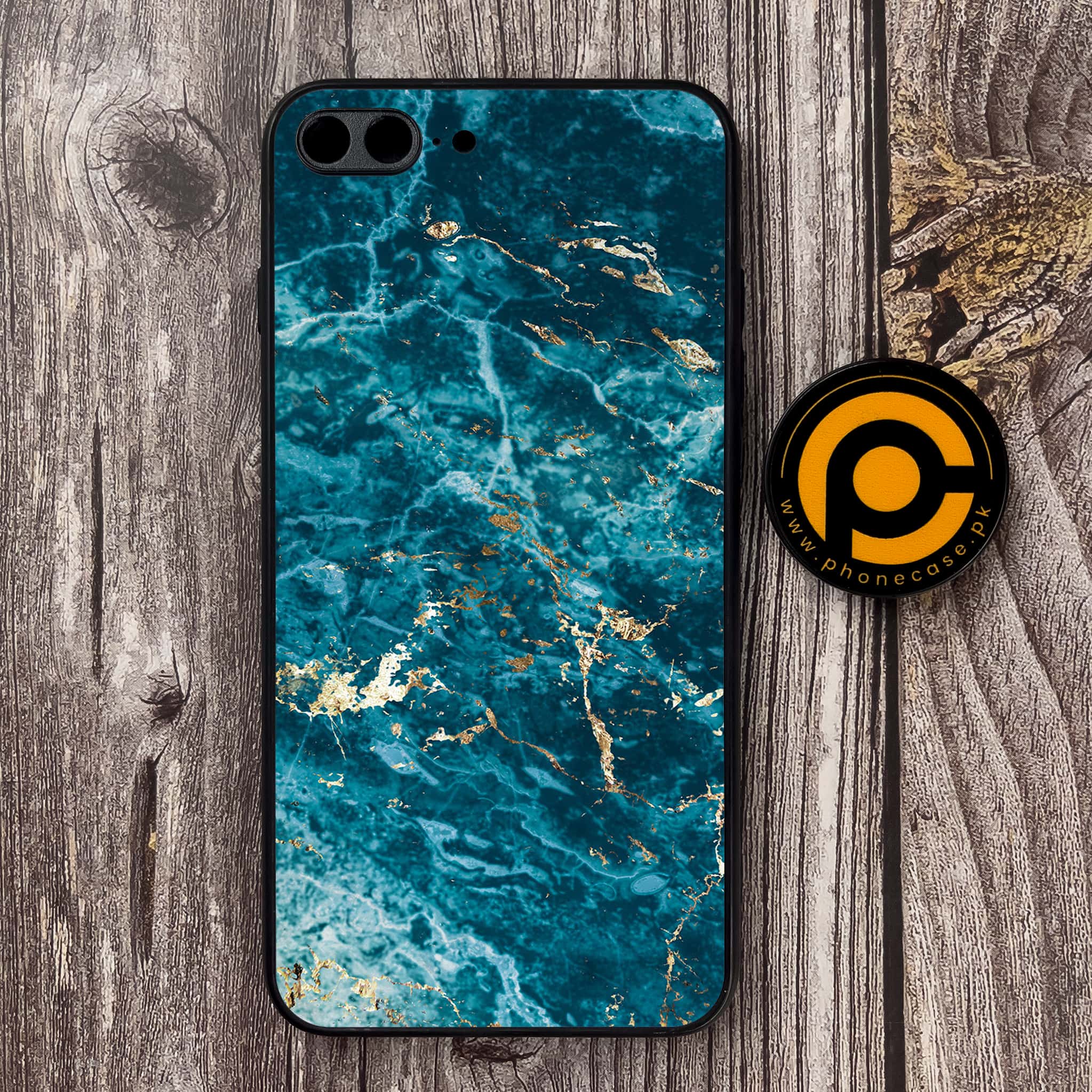iPhone 7 Plus - Blue Marble Series V 2.0 - Premium Metal Printed soft Bumper shock Proof Case