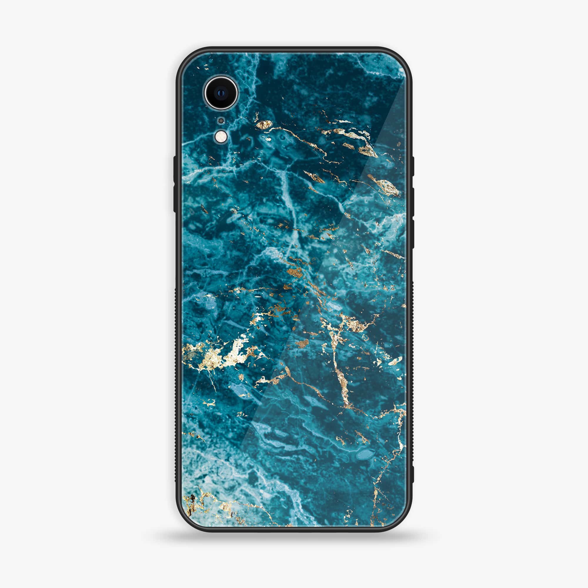 iPhone XR - Blue Marble Series V 2.0 - Premium Printed Glass soft Bumper shock Proof Case