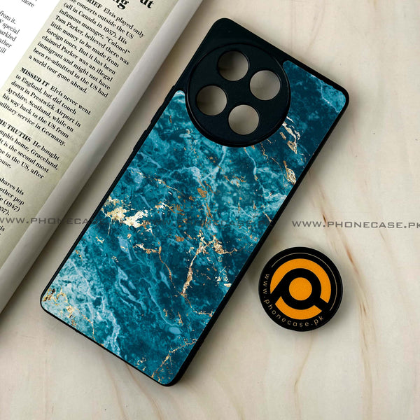 Tecno Camon 30s - Blue Marble 2.0 Design 1 - Premium Metal Printed soft Bumper shock Proof Case  CS-34943