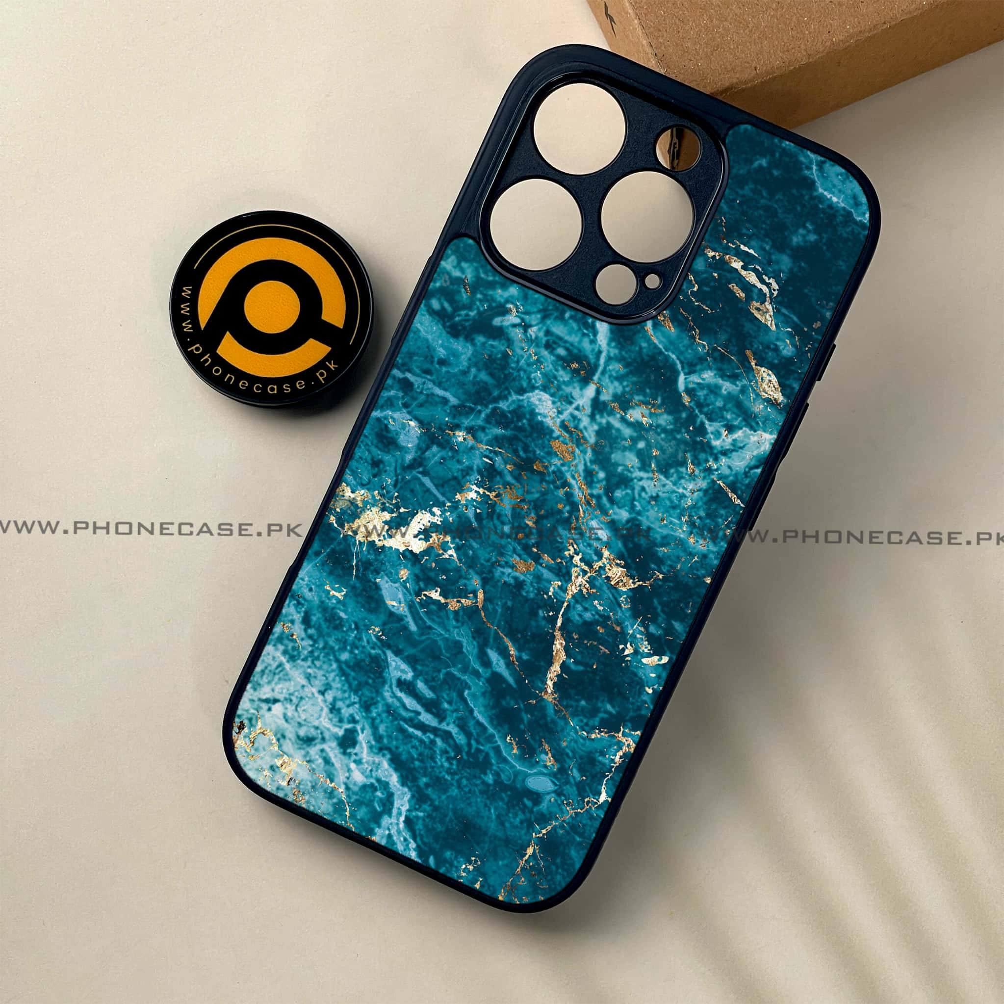 iPhone 16 Pro - Blue Marble 2.0 Series - Premium Printed Glass soft Bumper shock Proof Case