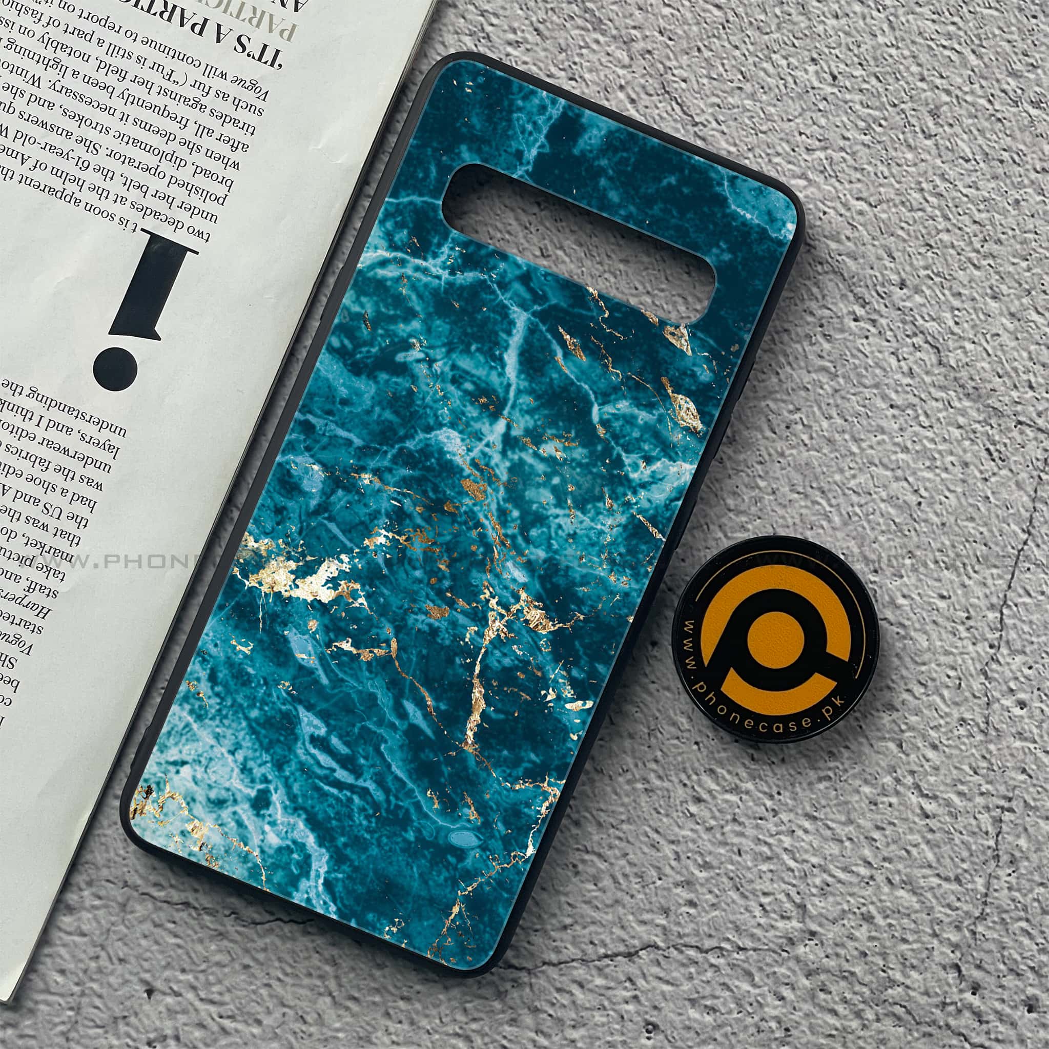 Samsung Galaxy S10 5G - Blue Marble Series V 2.0 - Premium Printed Glass soft Bumper shock Proof Case