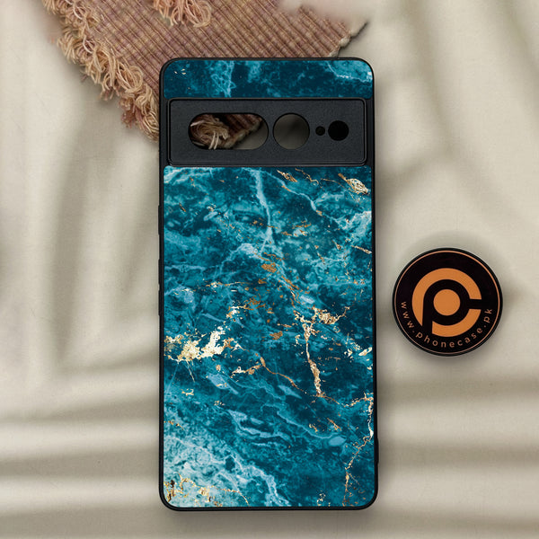Google Pixel 7 Pro - Blue Marble Series V 2.0 Design 1  - Premium Metal Printed soft Bumper Shock Proof Case  CS-33229