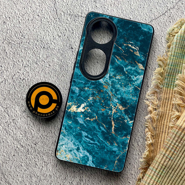 Vivo V40 Pro - Blue Marble 2.0 Series - Premium Metal Printed soft Bumper shock Proof Case