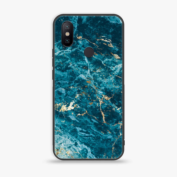 Xiaomi Mi A2 / Mi 6X - Blue Marble 2.0 Series - Premium Printed Glass soft Bumper shock Proof Case