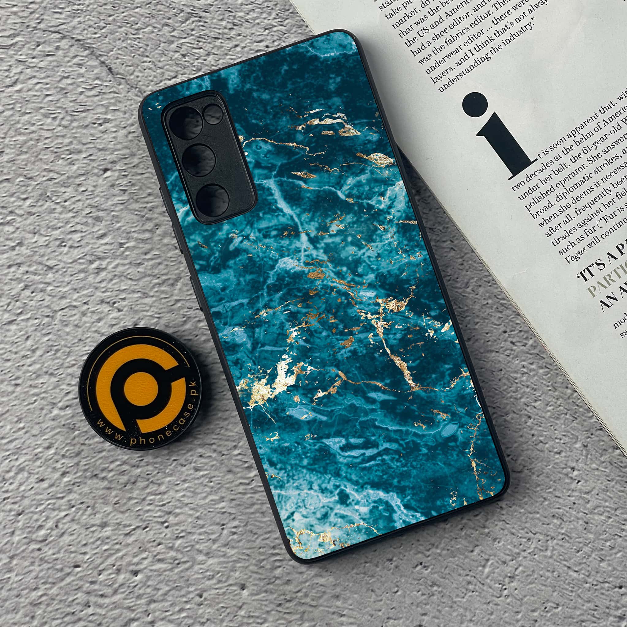 Samsung Galaxy S20 FE Blue Marble Series V 2.0 Premium Printed Glass soft Bumper shock Proof Case