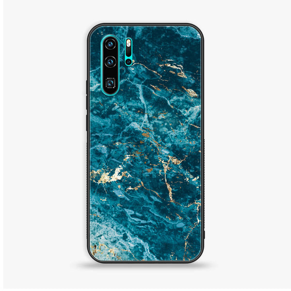 Huawei P30 Pro - Blue Marble 2.0 Series - Premium Printed Glass soft Bumper shock Proof Case