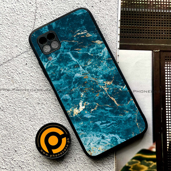 Huawei P40 Lite - Blue Marble 2.0 Series - Premium Printed Glass soft Bumper shock Proof Case