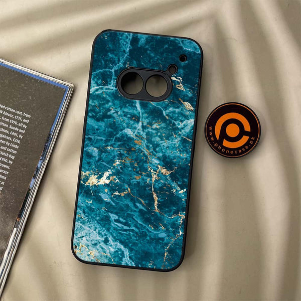 Nothing Phone (2a) - Blue Marble 2.0 Series - Premium Metal Printed soft Bumper Shock Proof Case