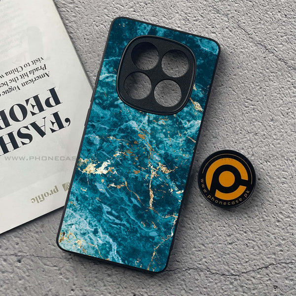 Redmi Note 14 Pro Plus 5G - Blue Marble 2.0 Series - Premium Printed Glass soft Bumper shock Proof Case