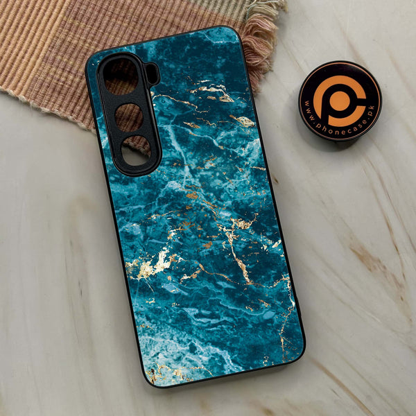 Vivo Y400 - Blue Marble 2.0 Series - Premium Metal Printed soft Bumper shock Proof Case
