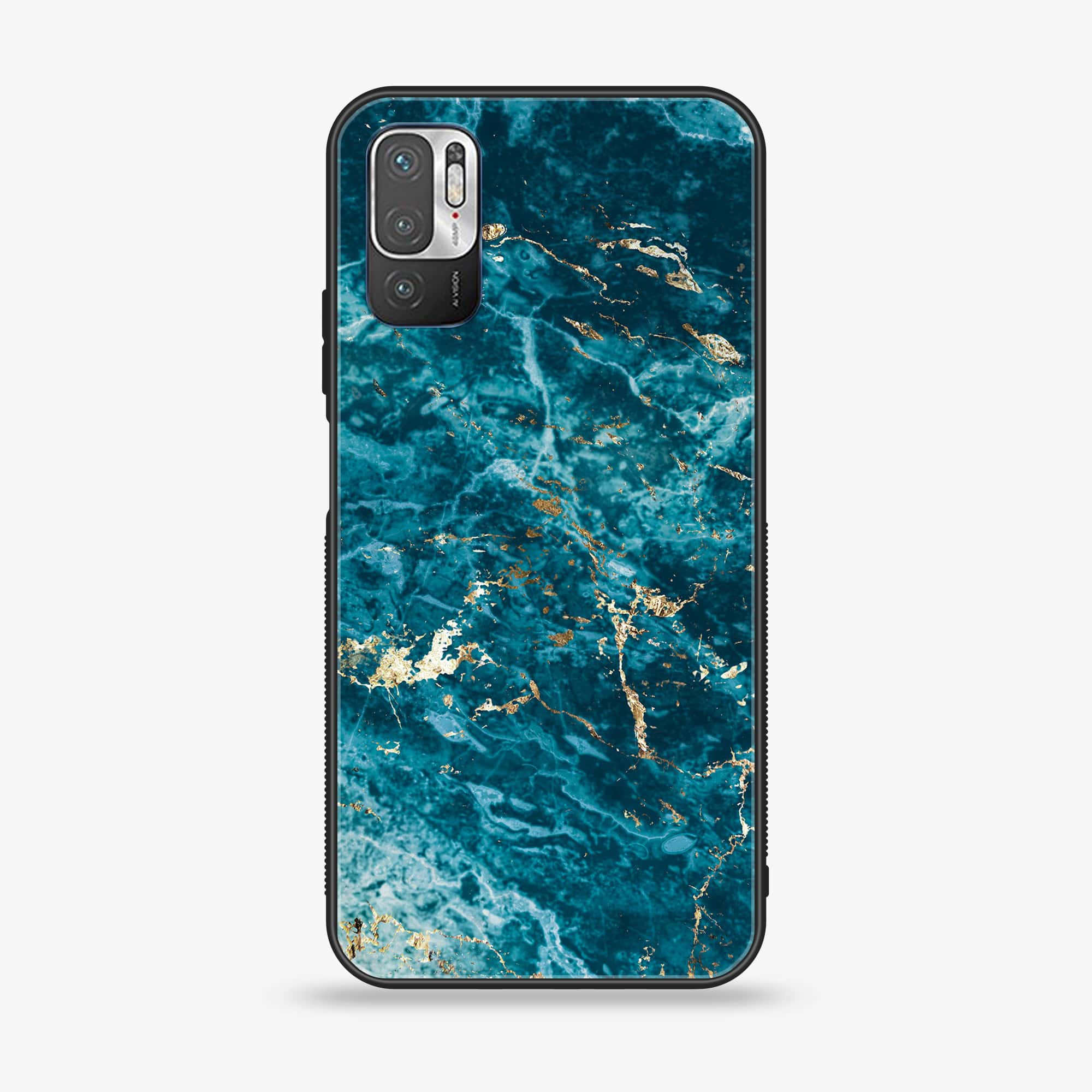 Xiaomi Redmi Note 10 5G - Blue Marble 2.0 Series - Premium Printed Glass soft Bumper shock Proof Case