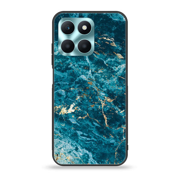 Honor X6a - Blue Marble 2.0 Series - Premium Printed Glass soft Bumper shock Proof Case