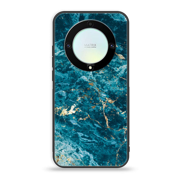 HONOR X9A - Blue Marble Series 2.0 - Premium Printed Glass soft Bumper shock Proof Case