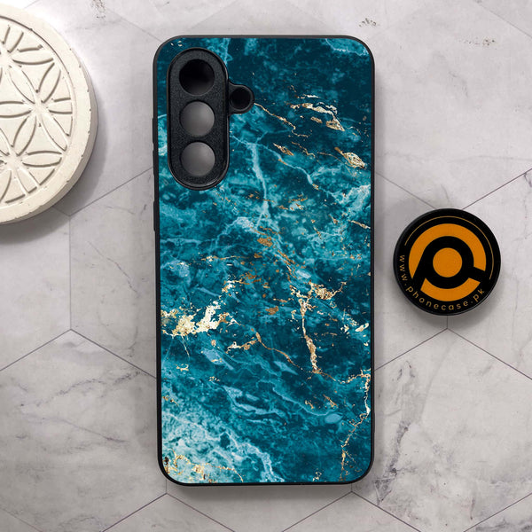 Samsung Galaxy A26 5G -  Blue Marble 2.0 Series - Premium Metal Printed soft Bumper shock Proof Case