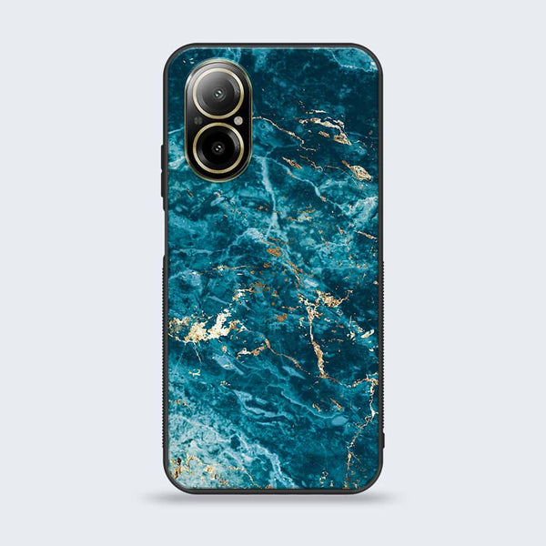 Realme C67 - Blue Marble 2.0 Series - Premium Printed Glass soft Bumper shock Proof Case