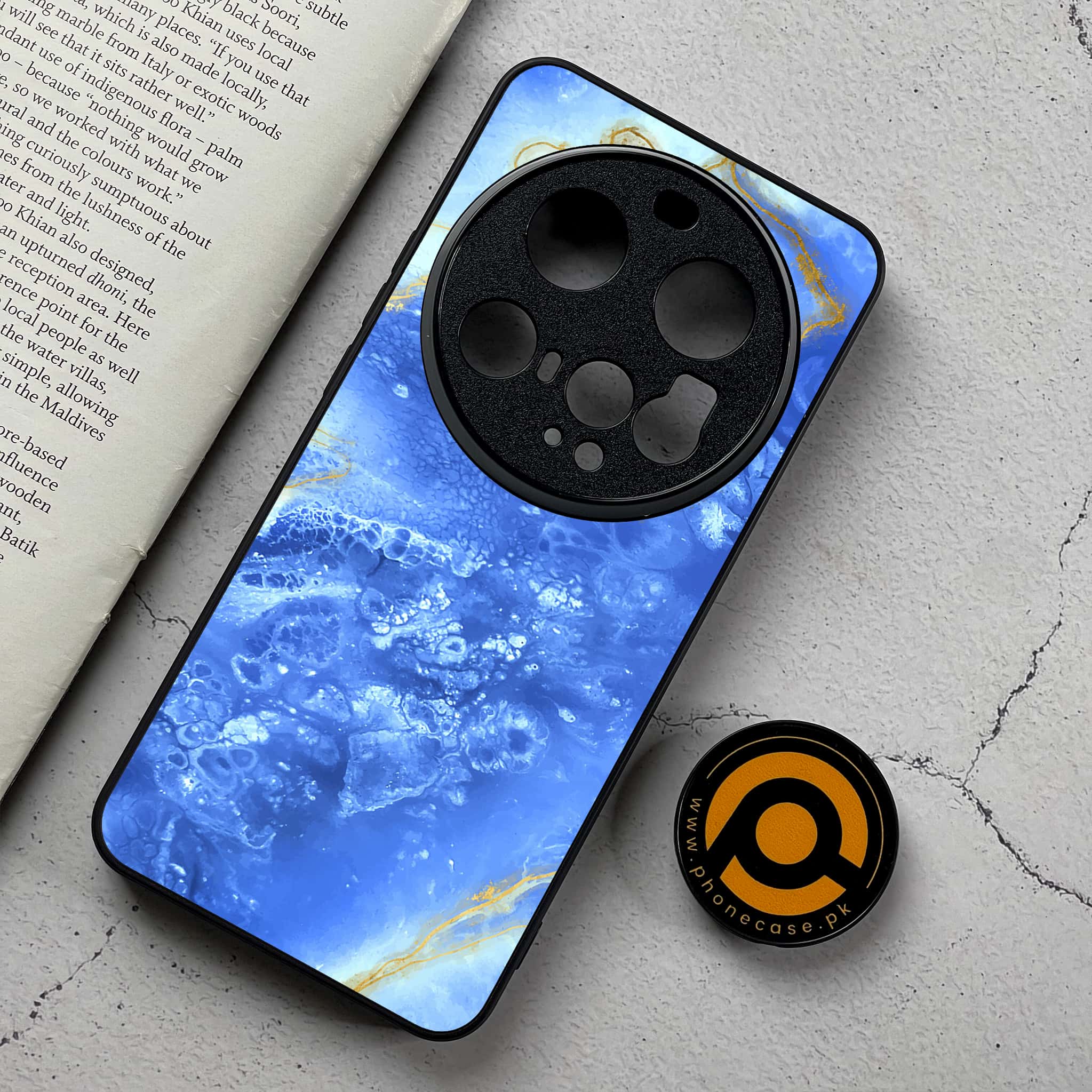 Xiaomi 15 Ultra - Blue Marble 2.0 Series - Premium Metal Printed Soft Bumper Shockproof Case