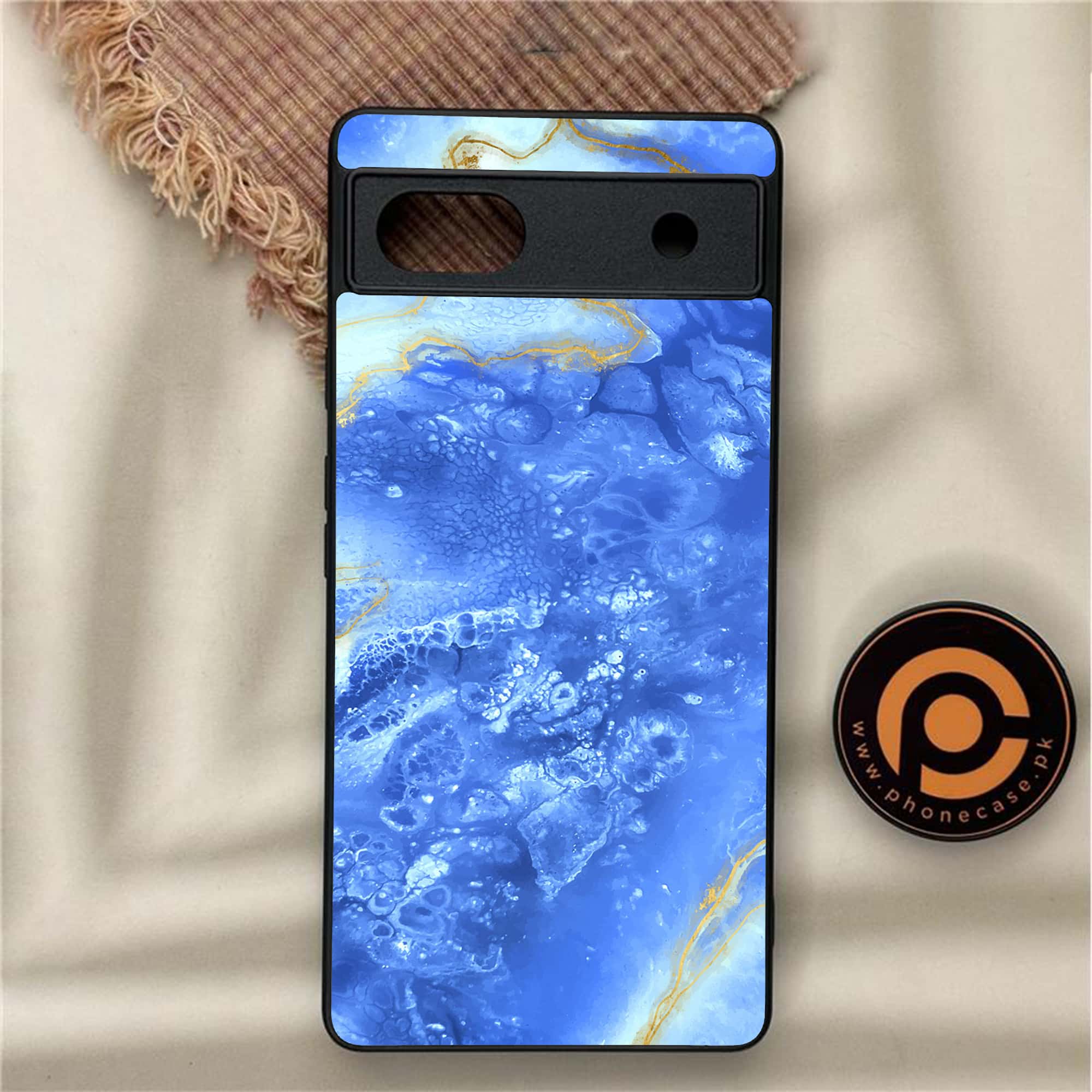 Google Pixel 6A - Blue Marble Series V 2.0 - Premium Metal Printed soft Bumper Shock Proof Case