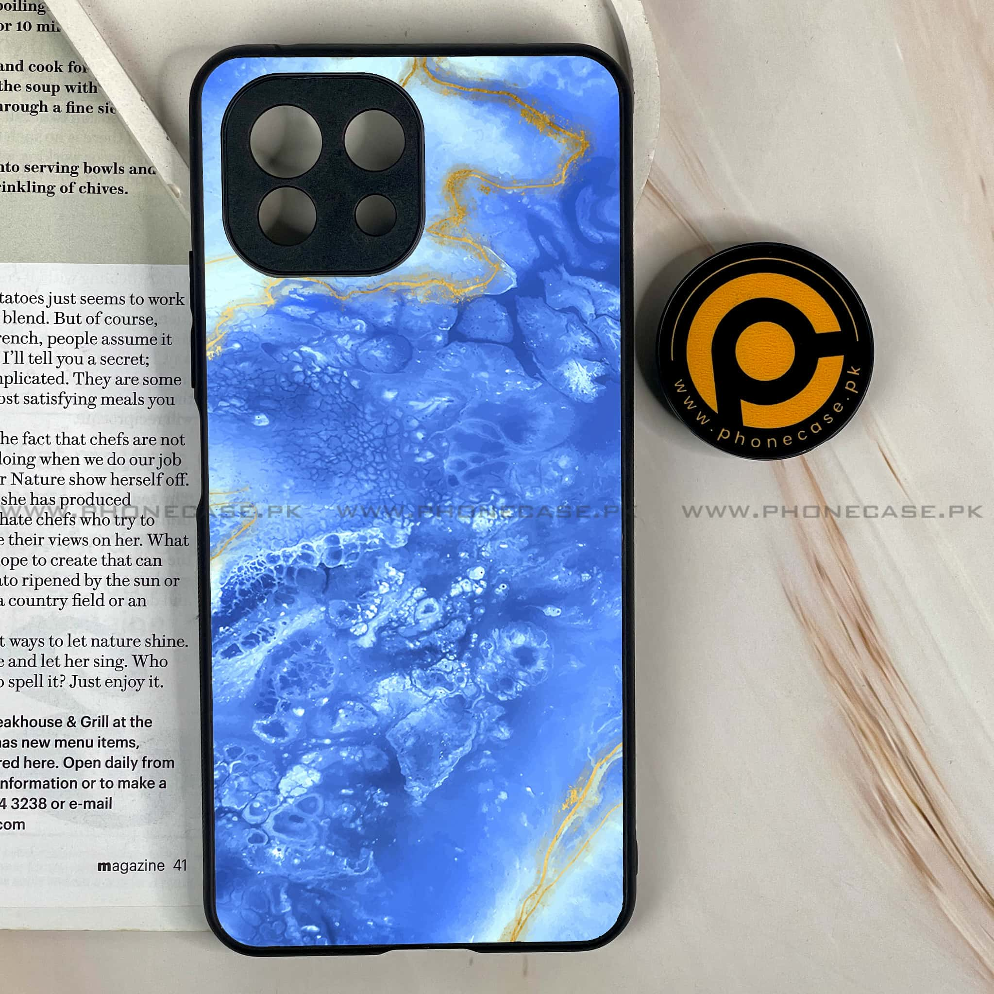 Mi 11 Lite - Blue Marble Series V 2.0 - Premium Printed Glass soft Bumper shock Proof Case