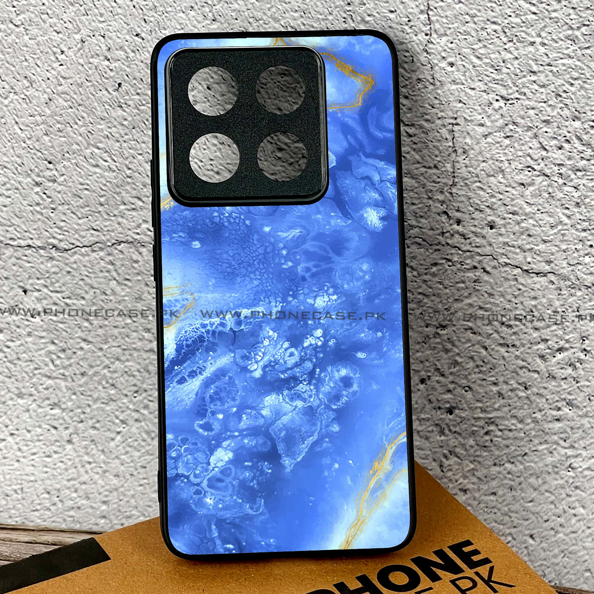 Xiaomi 14T - Blue Marble 2.0 Series - Premium Printed Glass soft Bumper shock Proof Case