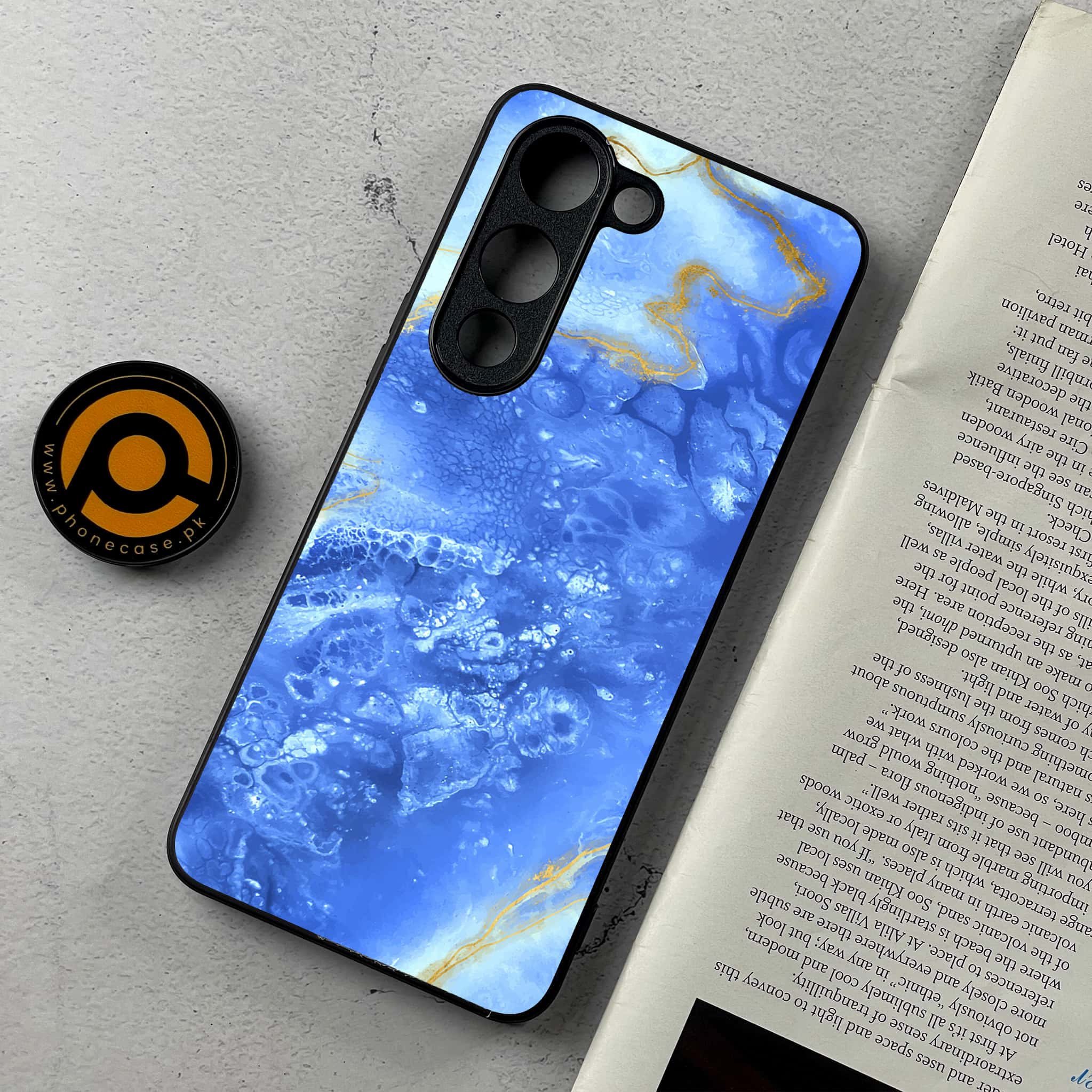 Vivo Y04 - Blue Marble 2.0 Series - Premium Metal Printed Soft Bumper Shockproof Case