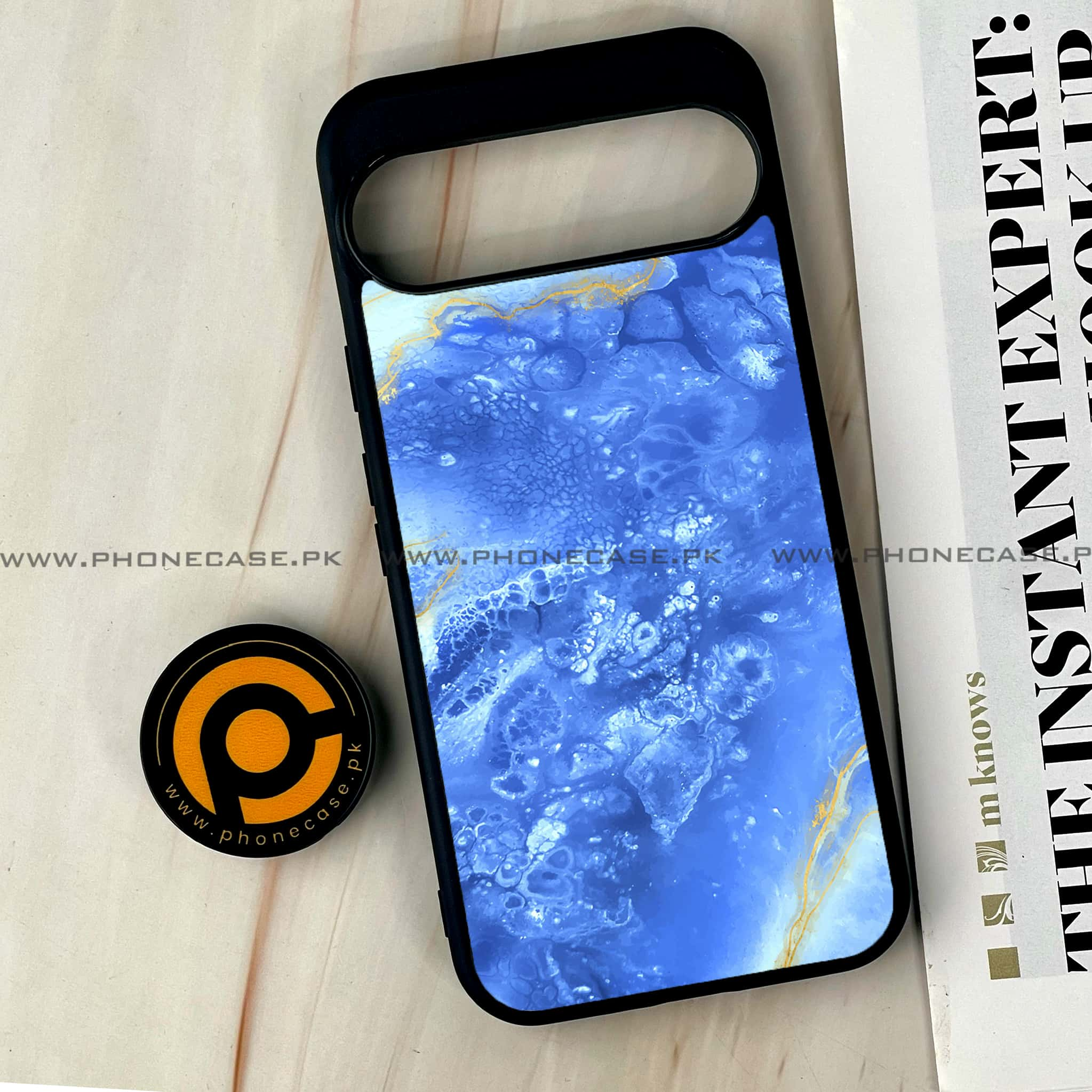 Google Pixel 9 Pro XL - Blue Marble 2.0 Series - Premium Printed Glass soft Bumper shock Proof Case