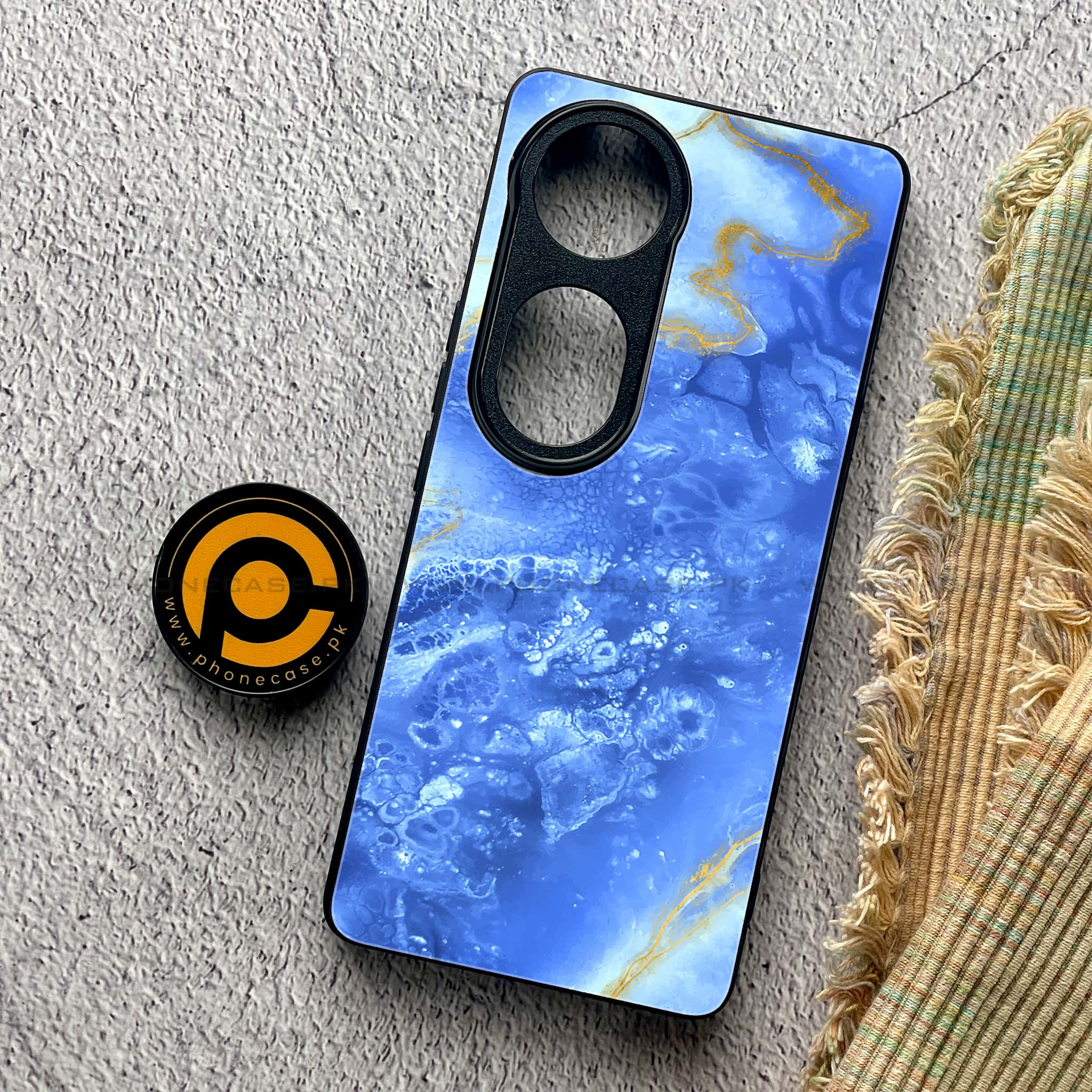 Vivo V40 Pro - Blue Marble 2.0 Series - Premium Metal Printed soft Bumper shock Proof Case