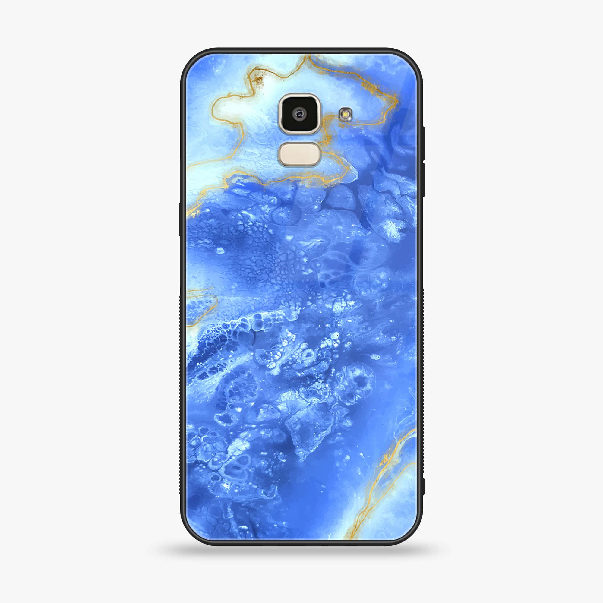 Samsung Galaxy J6 (2018) - Blue Marble 2.0 Series - Premium Printed Glass soft Bumper shock Proof Case