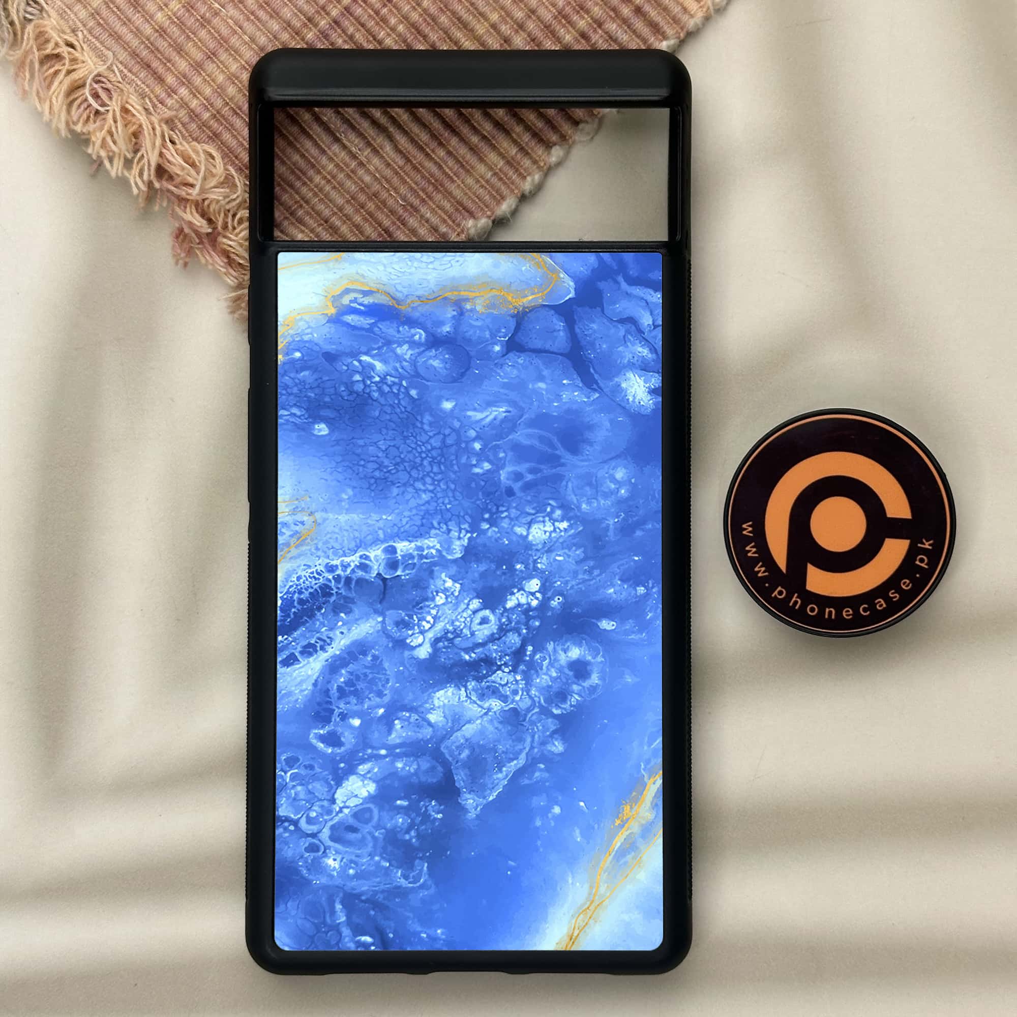 Google Pixel 6 - Blue Marble Series V 2.0 - Premium Metal Printed soft Bumper Shock Proof Case