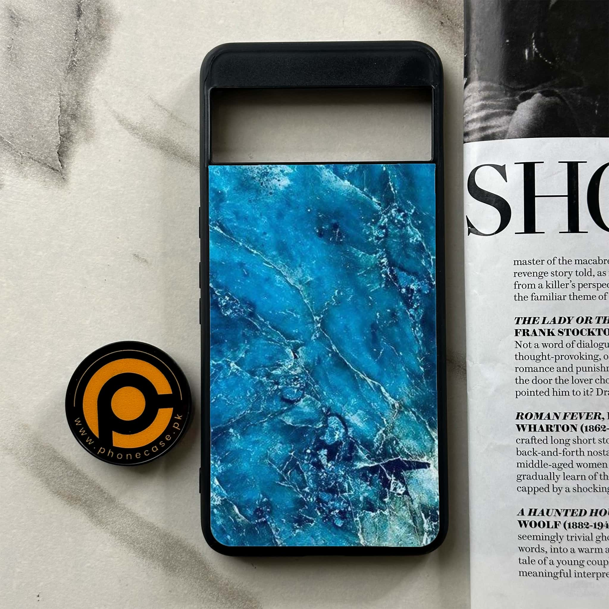 Google Pixel 8 Pro - Blue Marble Series V 2.0 - Premium Printed Glass soft Bumper shock Proof Case