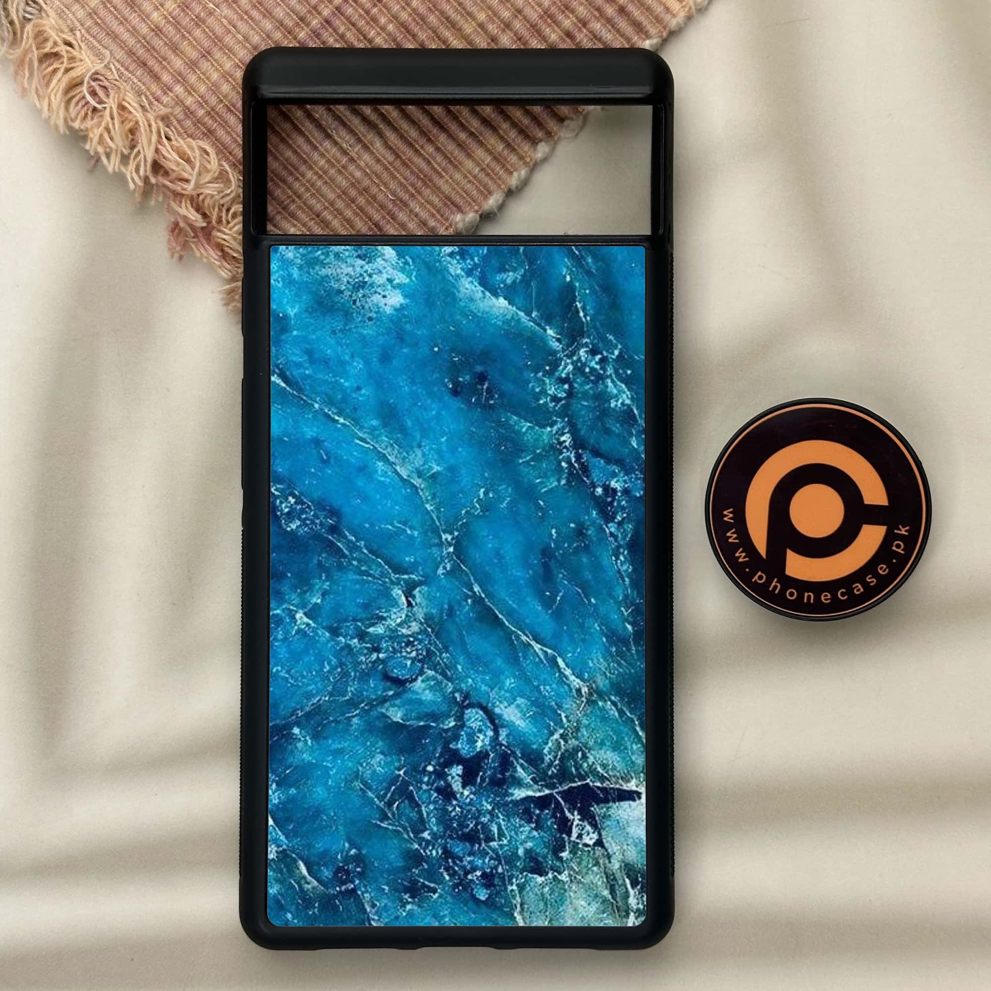 Google Pixel 6 - Blue Marble Series V 2.0 - Premium Metal Printed soft Bumper Shock Proof Case