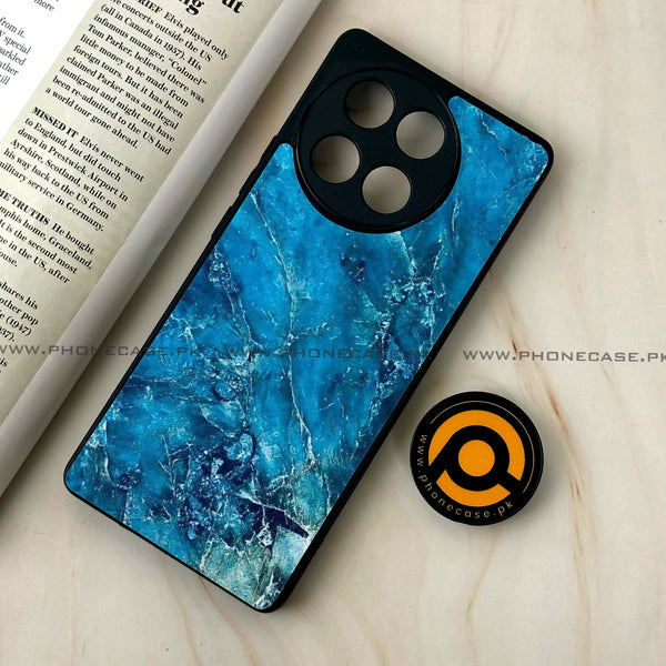 Tecno Camon 30s - Blue Marble 2.0 Design 3 - Premium Printed Glass soft Bumper shock Proof Case CS-22177