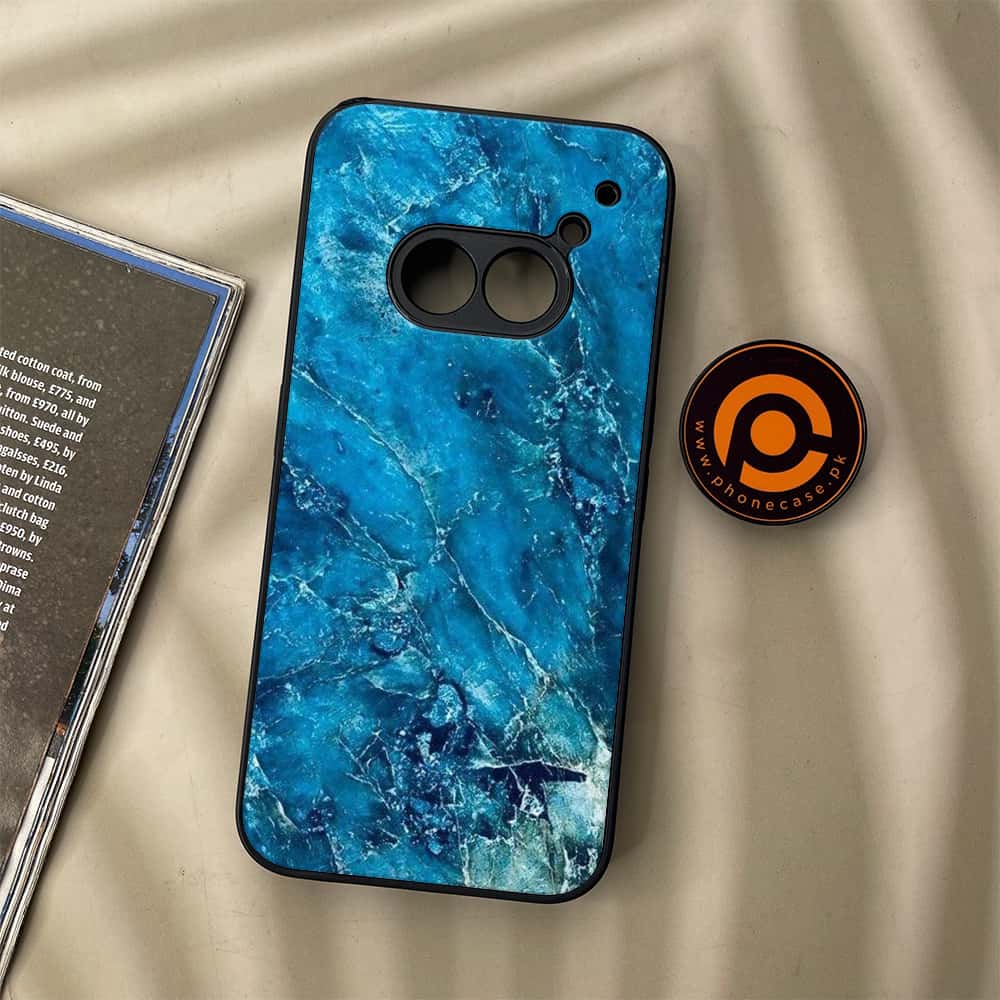 Nothing Phone (2a) - Blue Marble 2.0 Series - Premium Metal Printed soft Bumper Shock Proof Case