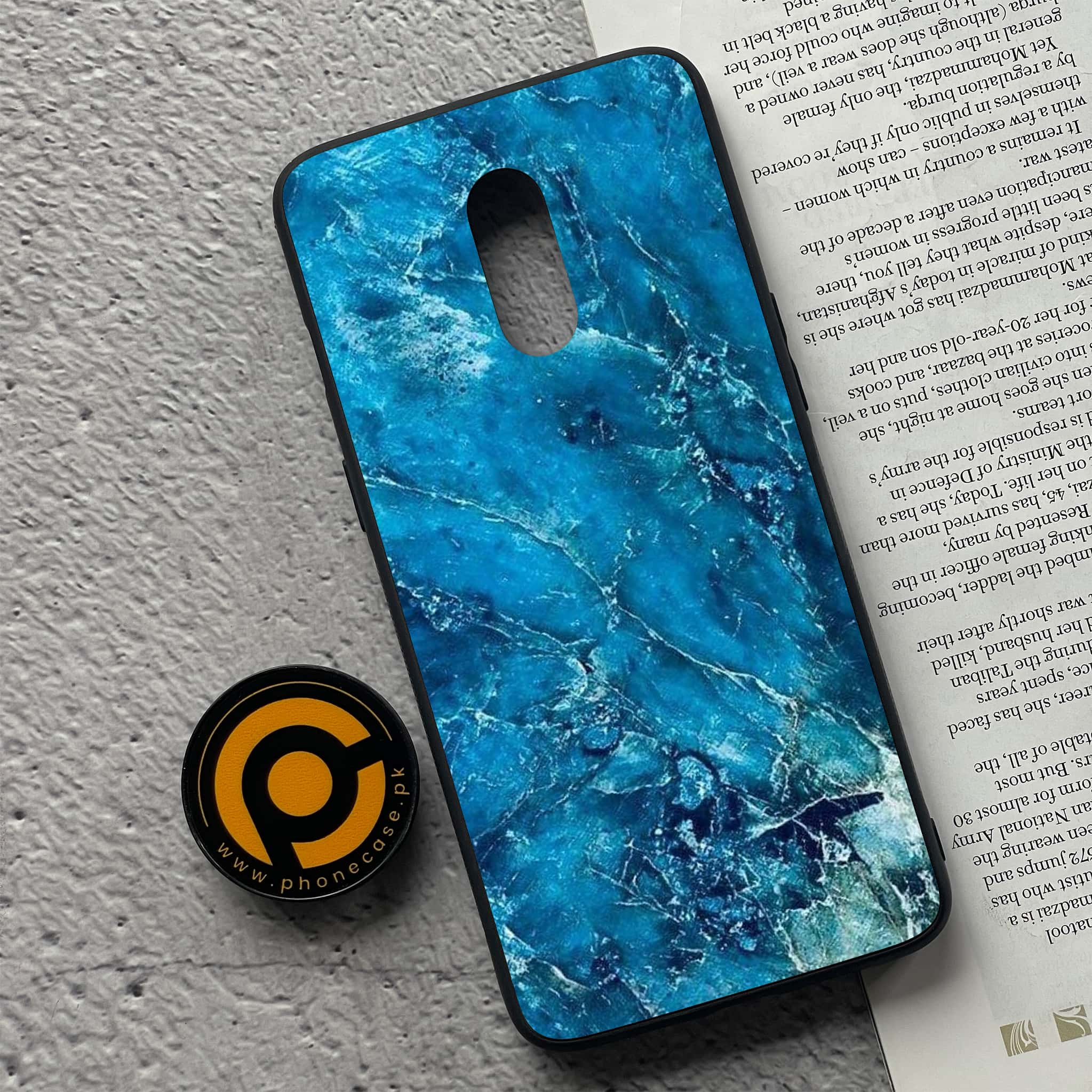 OnePlus 7 - Blue Marble 2.0 Series - Premium Printed Glass soft Bumper shock Proof Case