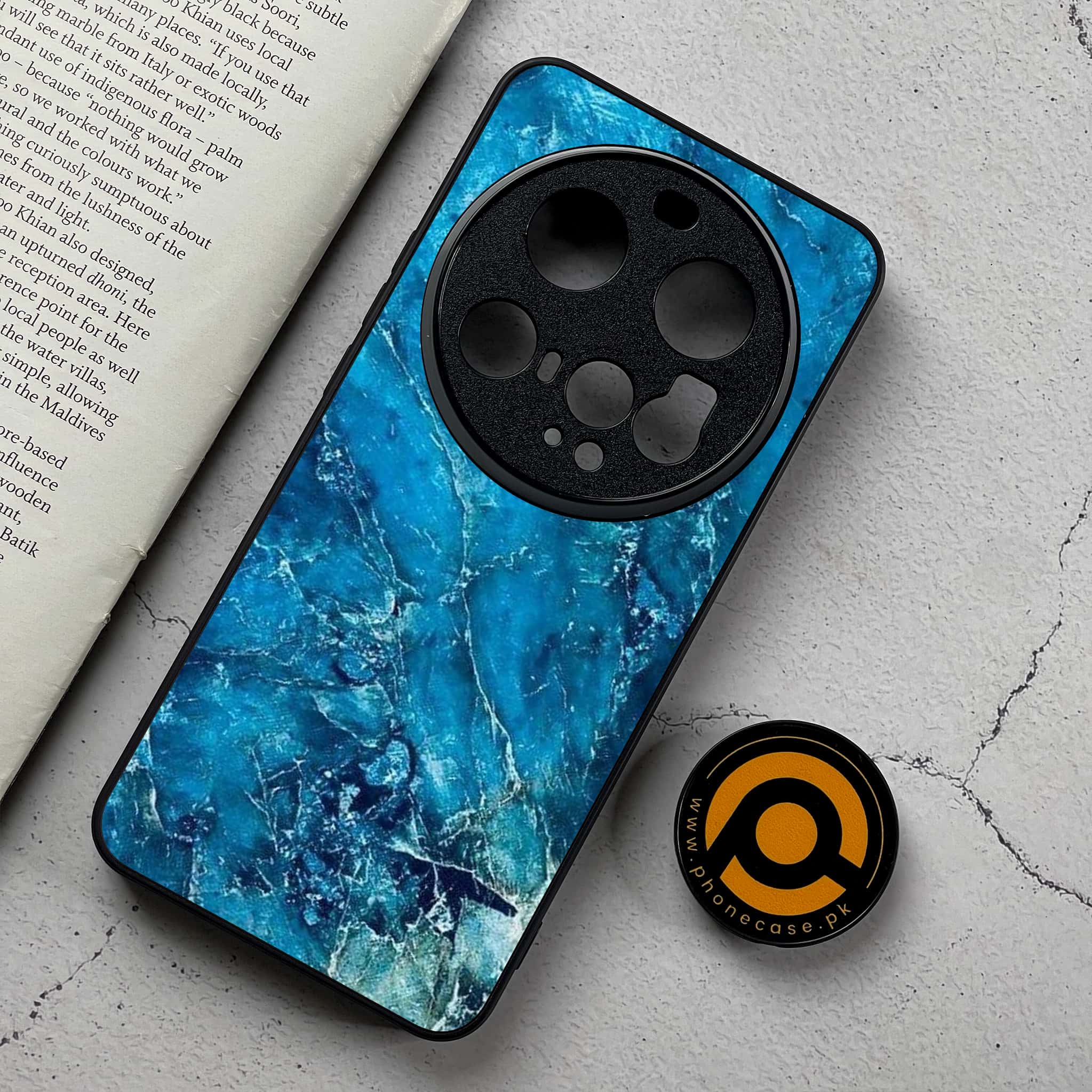 Xiaomi 15 Ultra - Blue Marble 2.0 Series - Premium Metal Printed Soft Bumper Shockproof Case