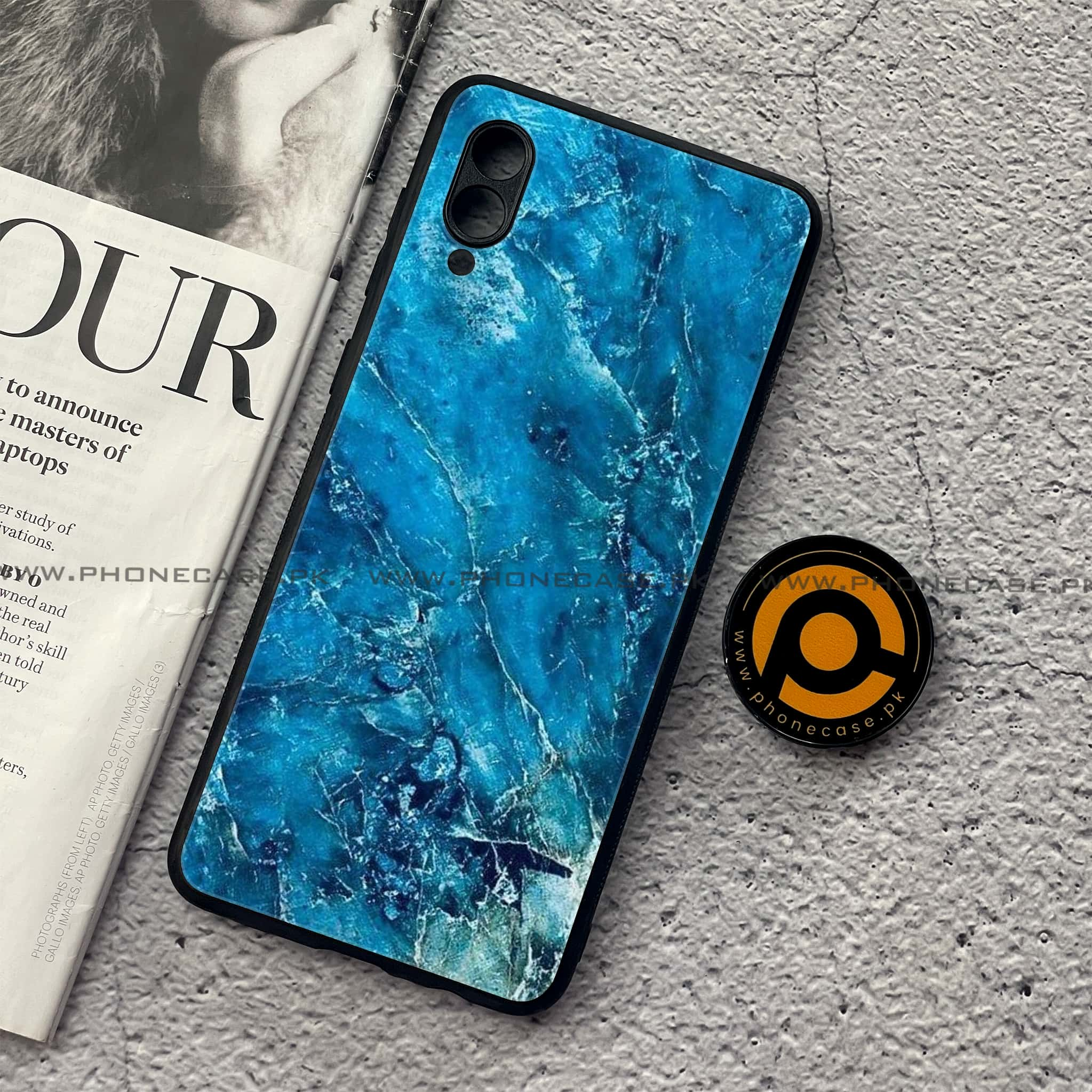 Samsung Galaxy A02 - Blue Marble 2.0 Series - Premium Printed Metal soft Bumper shock Proof Case