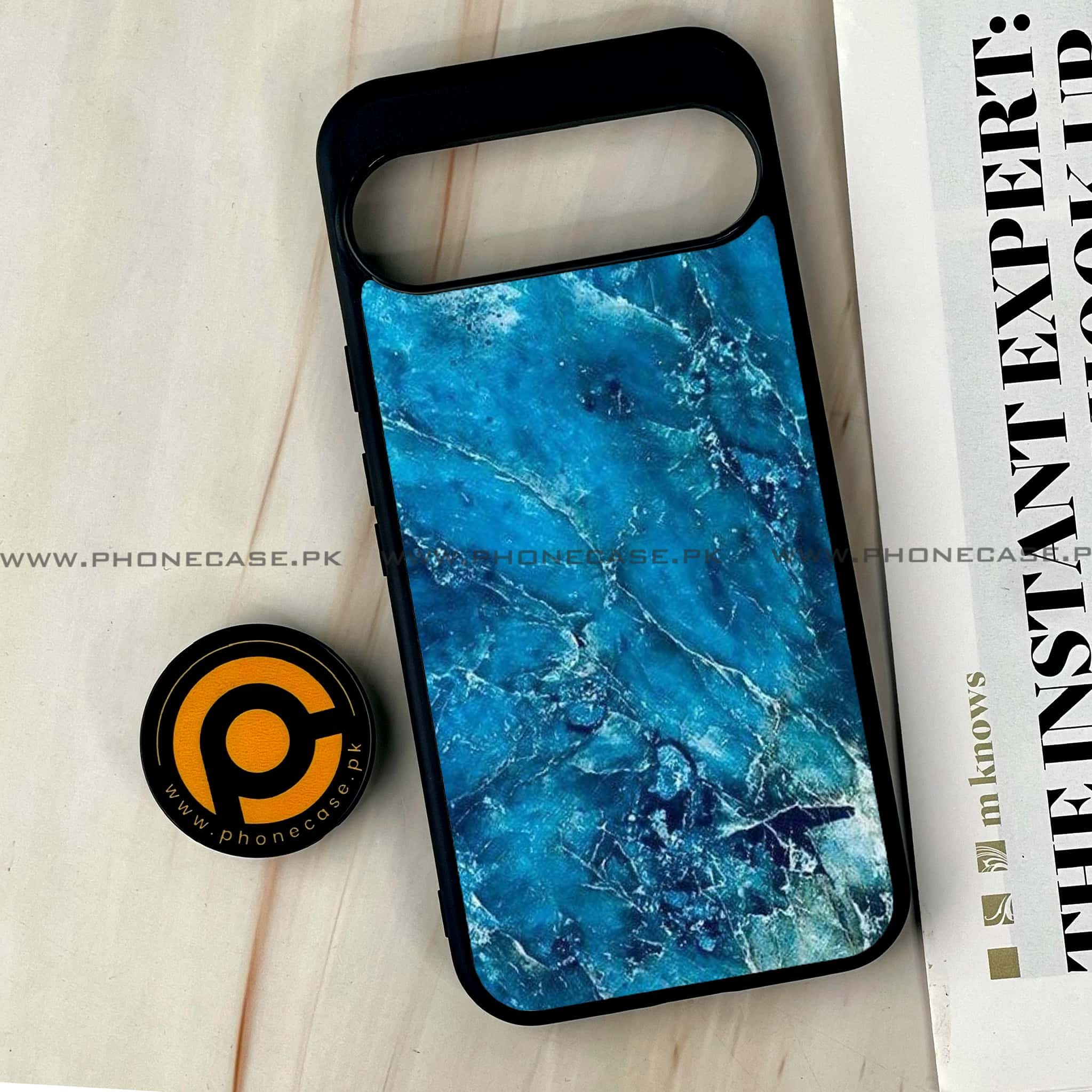 Google Pixel 9 Pro XL - Blue Marble 2.0 Series - Premium Printed Glass soft Bumper shock Proof Case