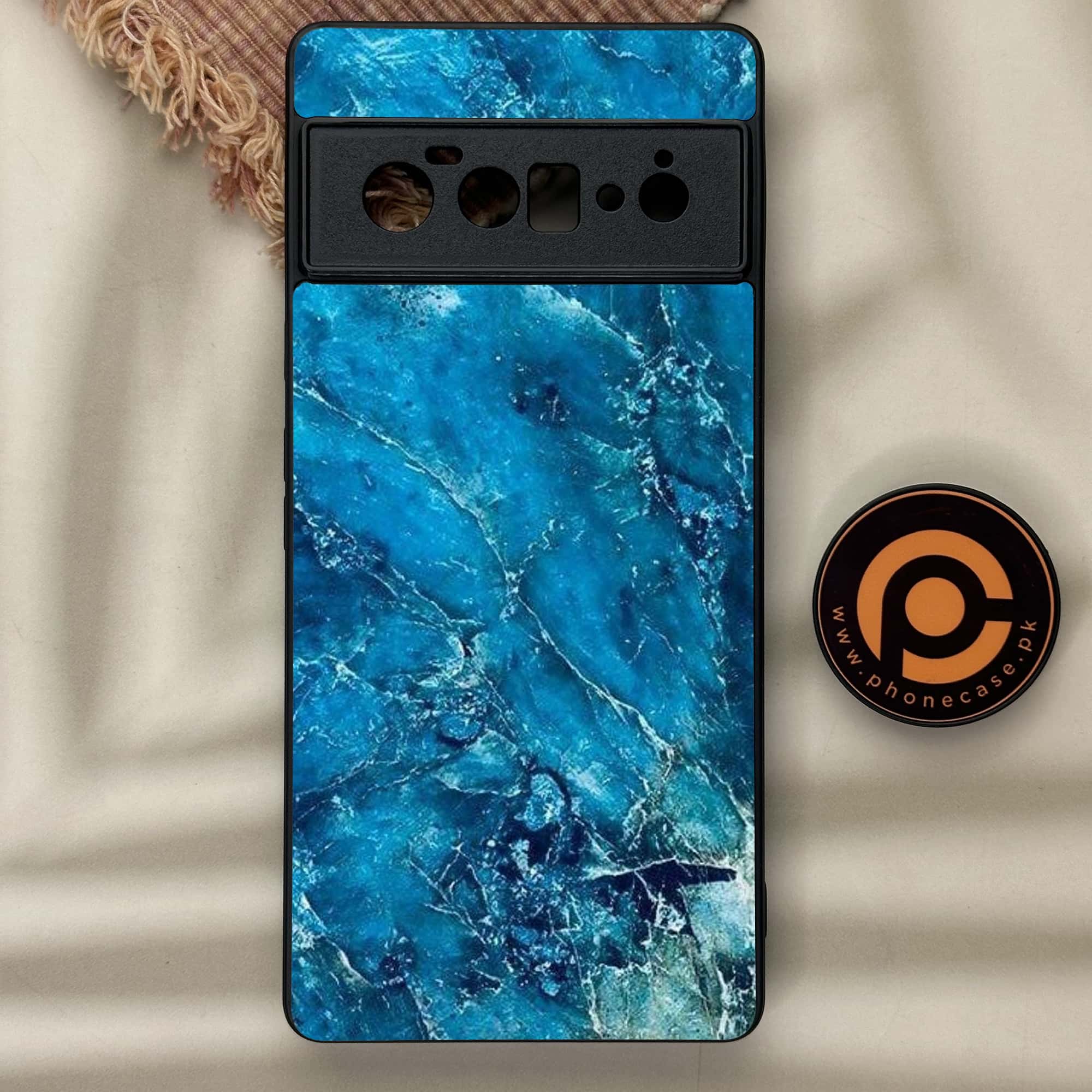 Google Pixel 6 Pro - Blue Marble Series V 2.0 - Premium Metal Printed soft Bumper Shock Proof Case