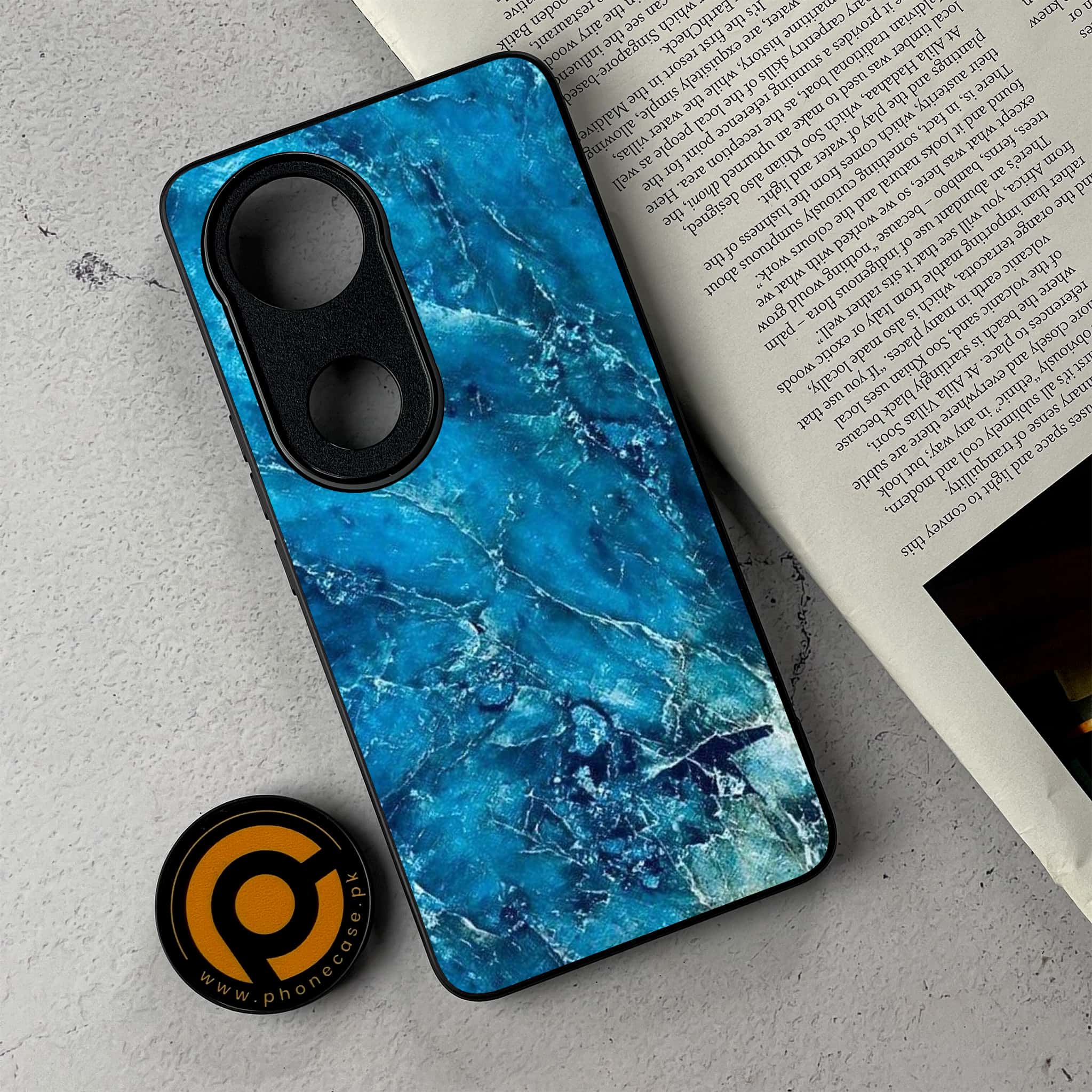 Vivo V50 - Blue Marble 2.0 Series - Premium Metal Printed Soft Bumper Shockproof Case